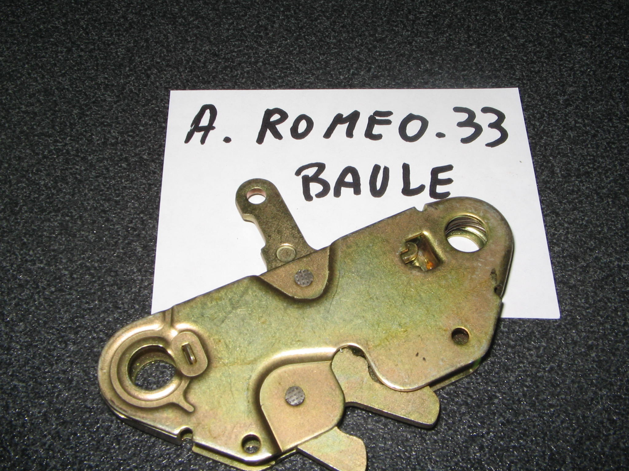 ALFA ROMEO 33 SERRATURA BAULE N. 1190